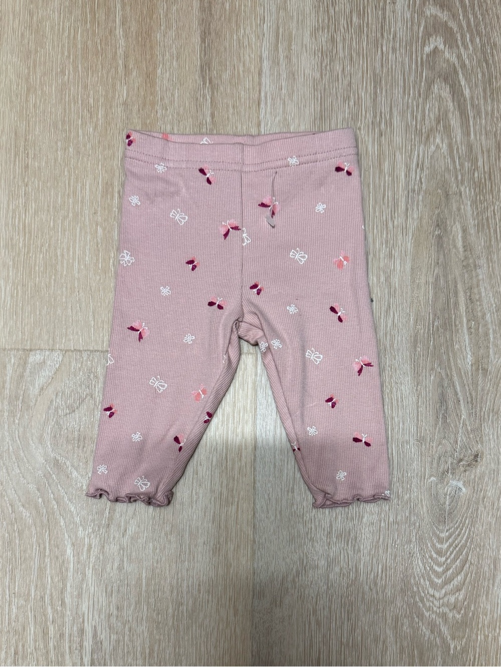 Pink Floral Baby Leggings